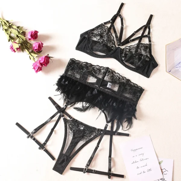 Black Lace Lingerie Set