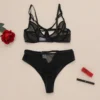 Schwarzes Mesh-BH-Set – Bild 2