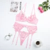 Set sutien și chiloți cu jartieră - imagine 2