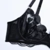 Set sutien și chiloți cu jartieră - imagine 3
